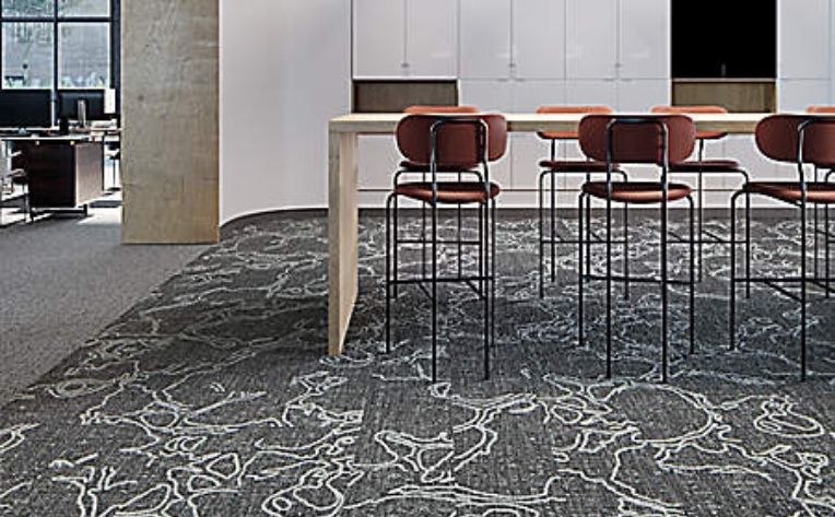 patterned carpet tile layout options